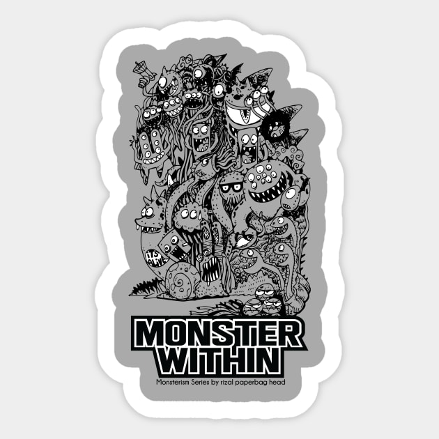 Monster Within Sticker by Rizal19